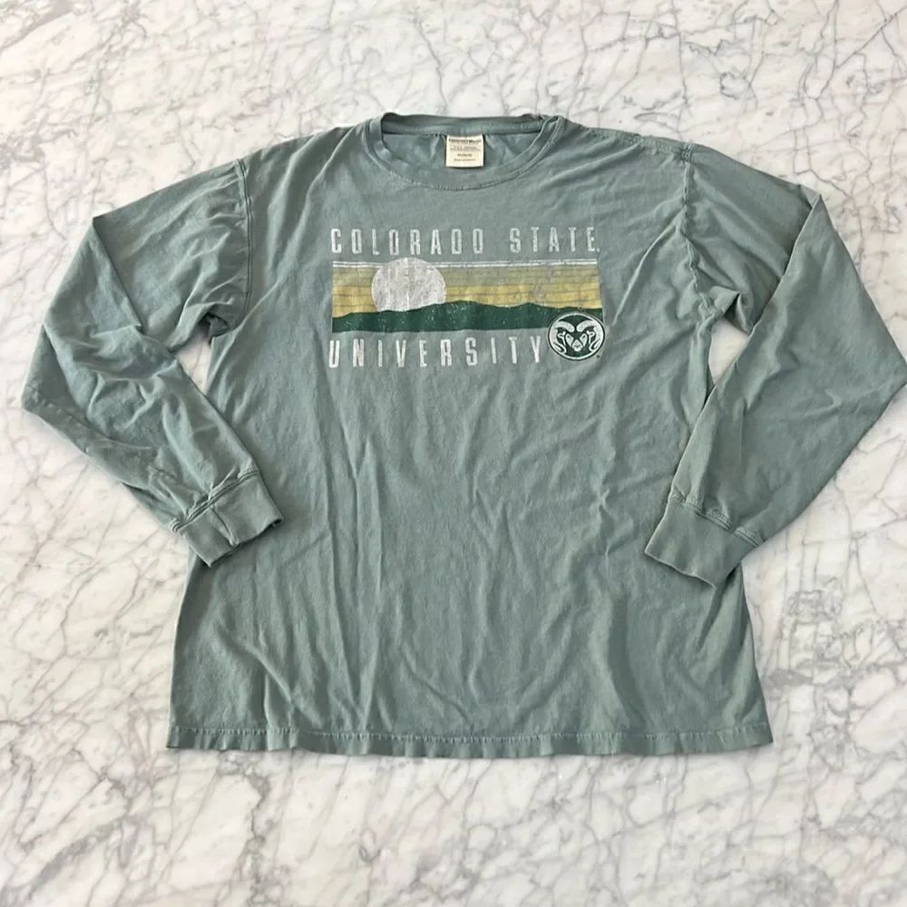 Colorado State University shirt Comfort Wash LS Tee Men’s Sz M